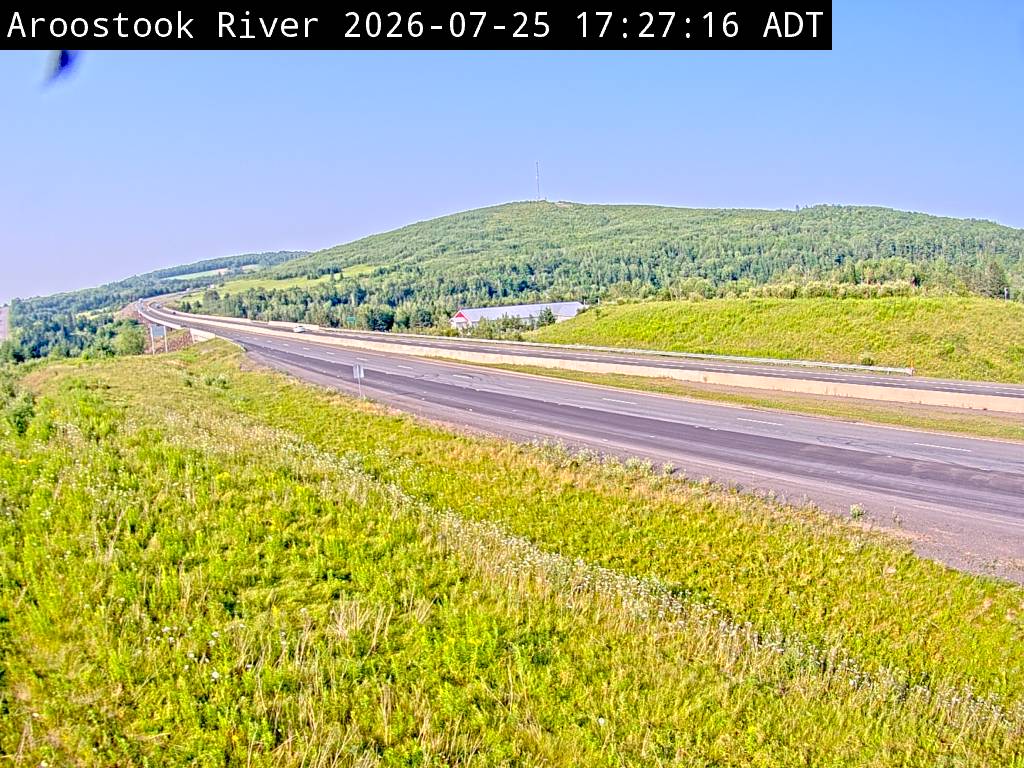 Web Cam image of Aroostook River (NB Highway 2)