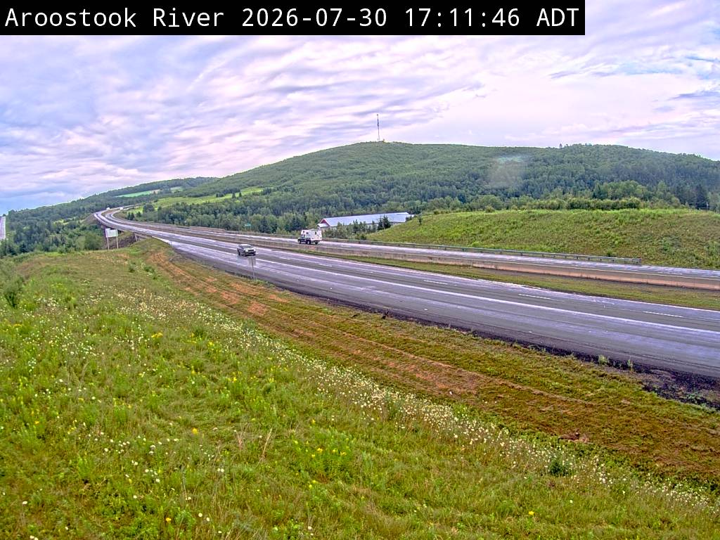 Web Cam image of Aroostook River (NB Highway 2)