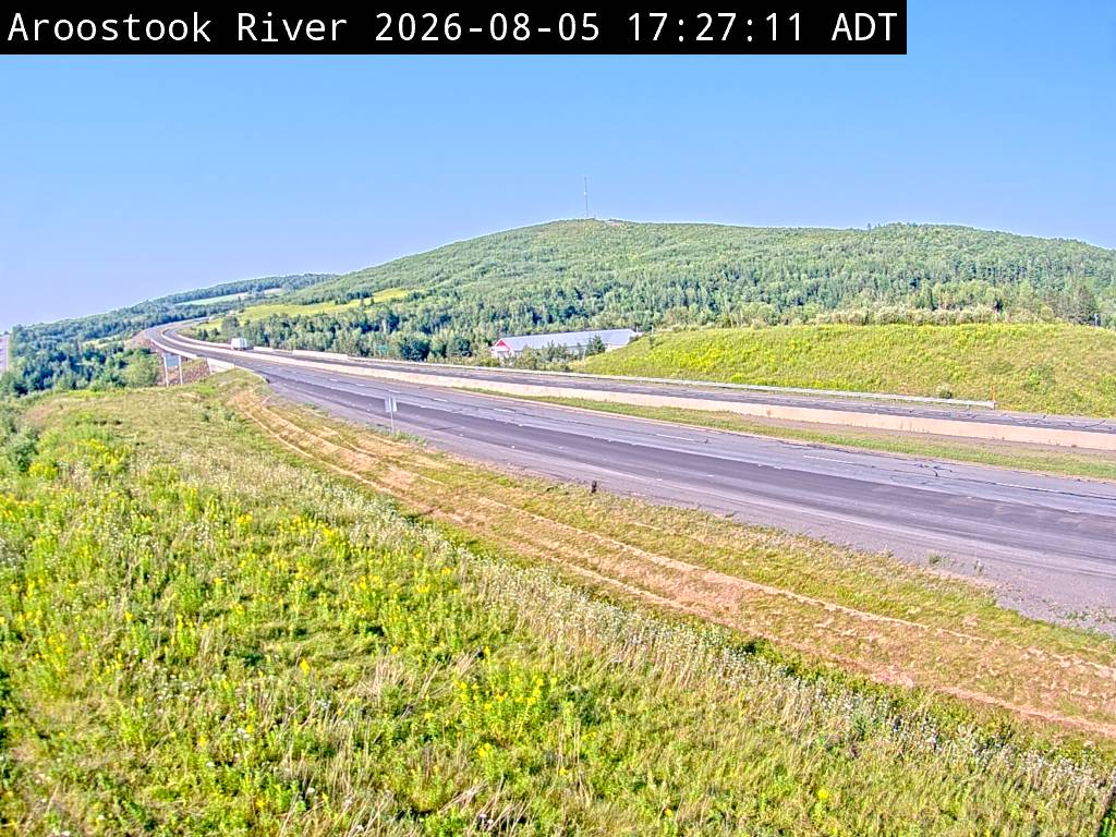 Web Cam image of Aroostook River (NB Highway 2)