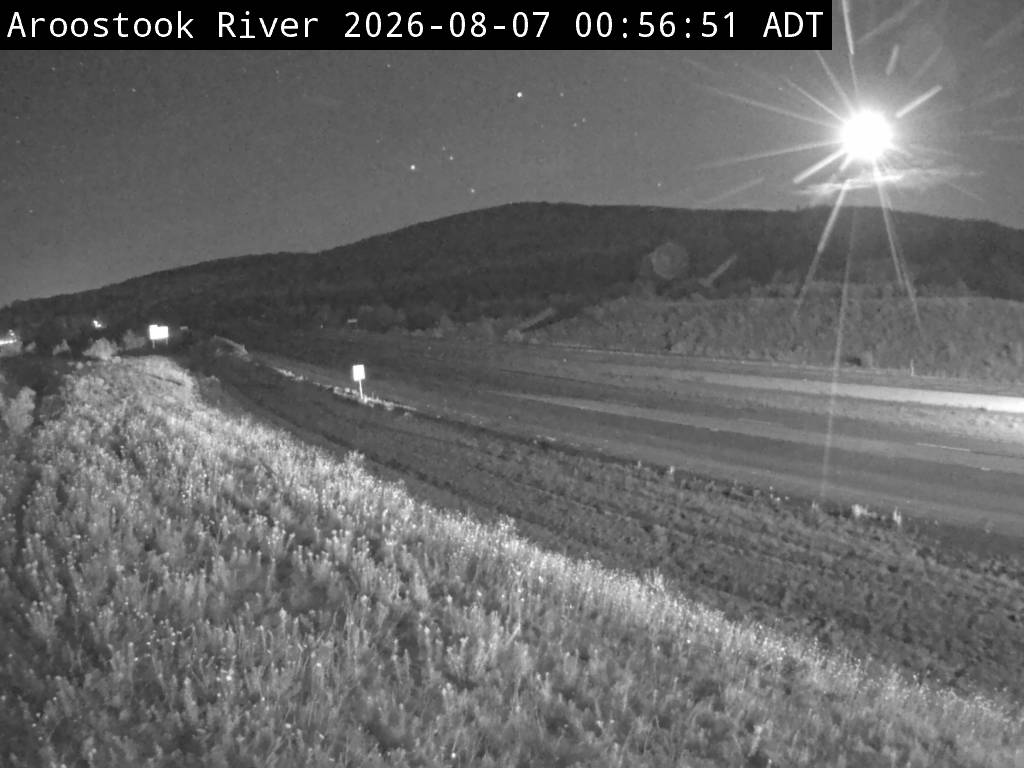 Web Cam image of Aroostook River (NB Highway 2)