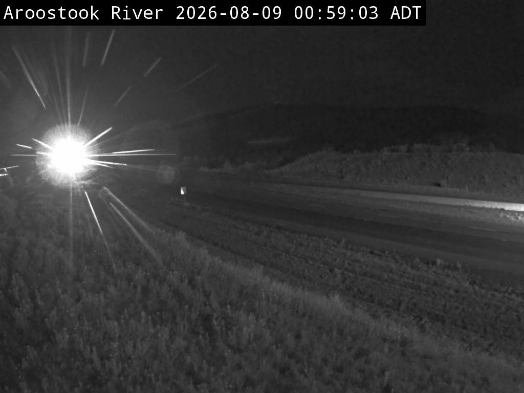 Web Cam image of Aroostook River (NB Highway 2)