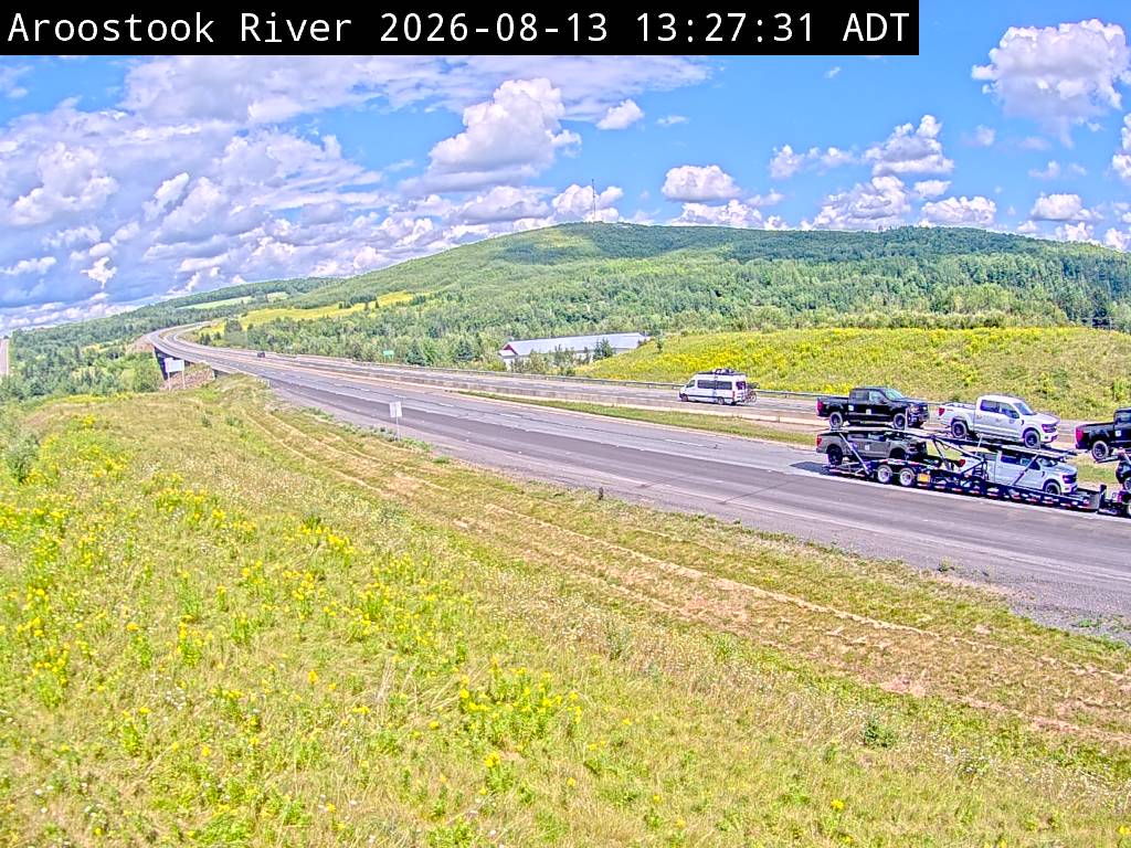 Web Cam image of Aroostook River (NB Highway 2)