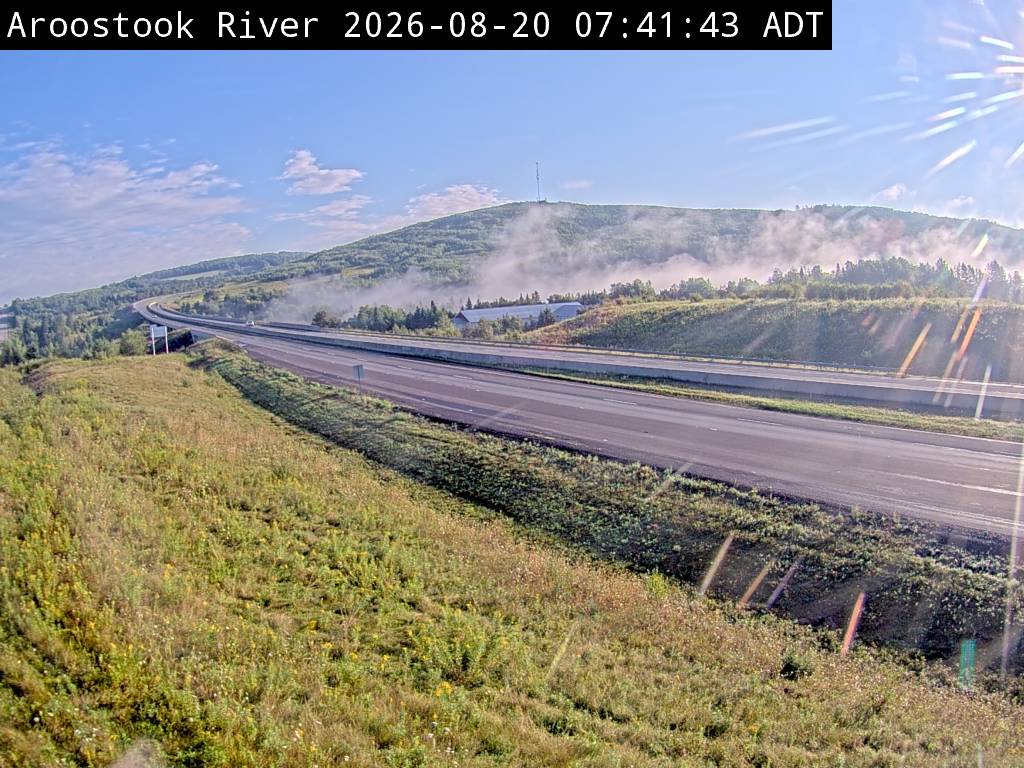 Web Cam image of Aroostook River (NB Highway 2)