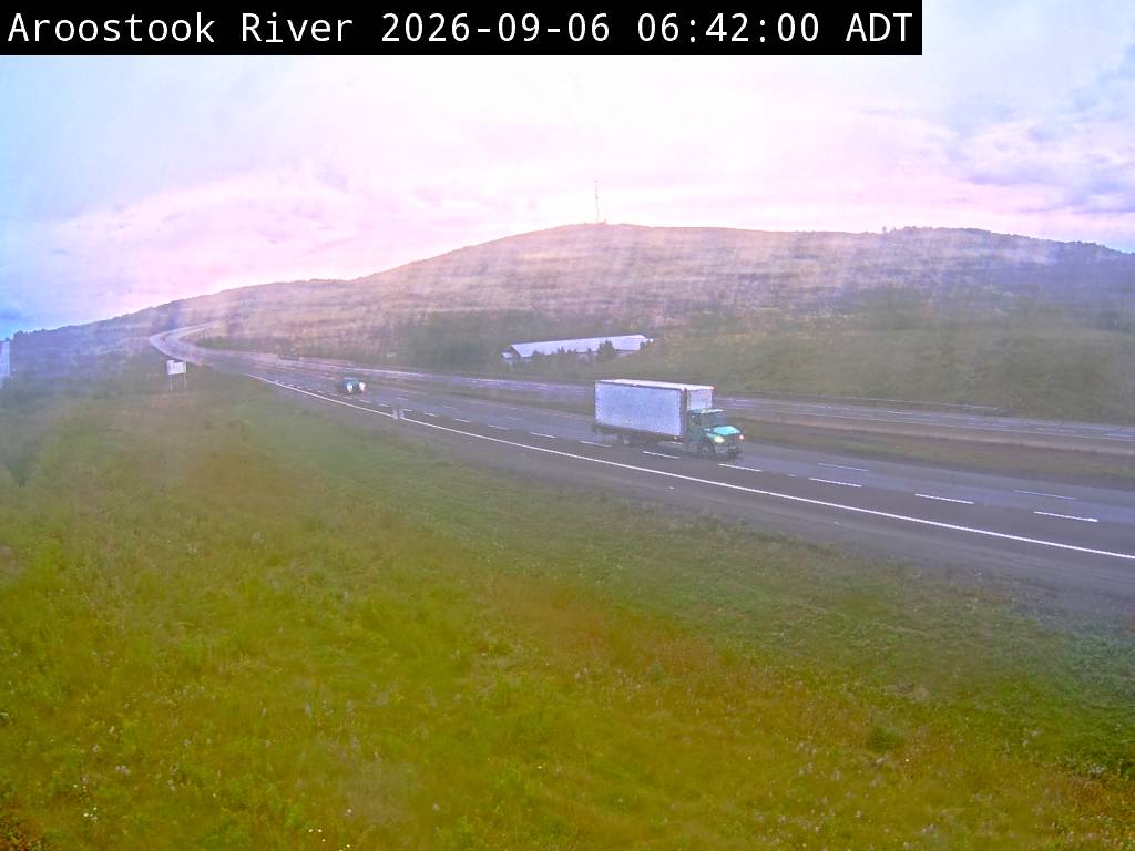 Web Cam image of Aroostook River (NB Highway 2)