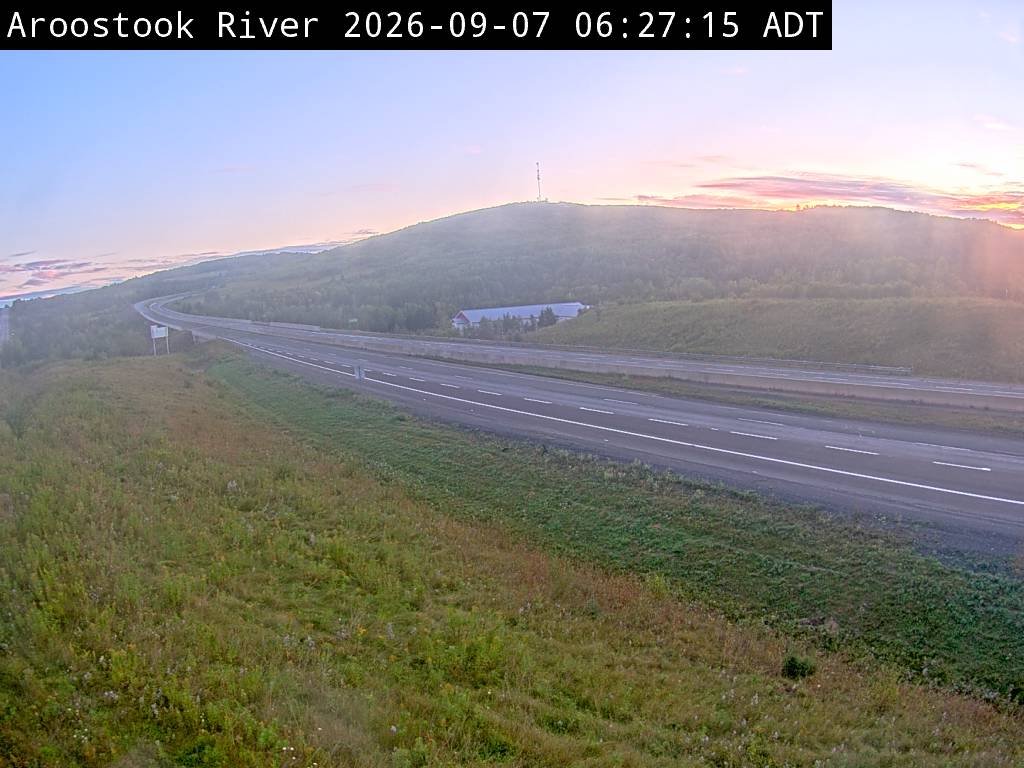 Web Cam image of Aroostook River (NB Highway 2)