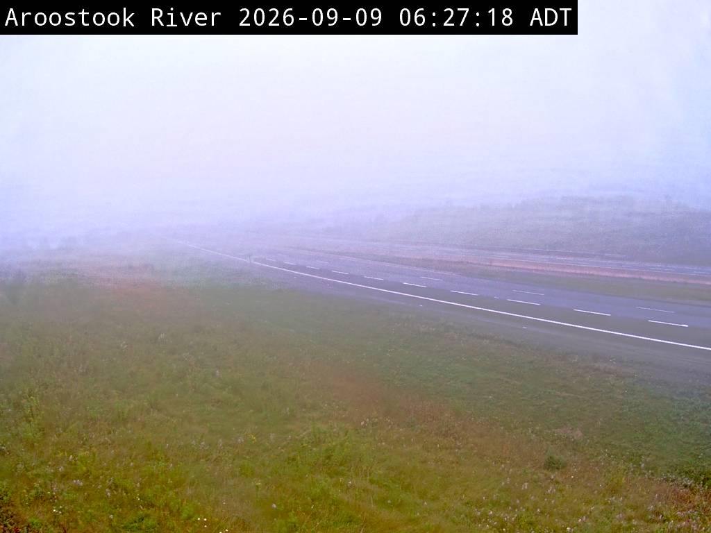 Web Cam image of Aroostook River (NB Highway 2)