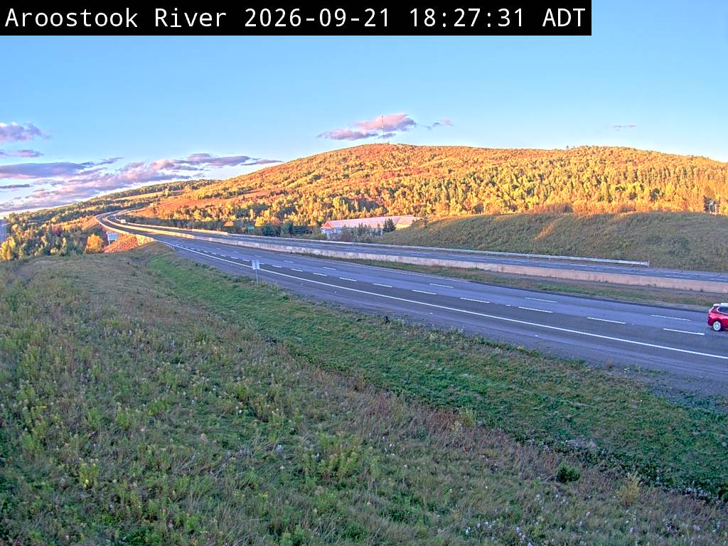 Web Cam image of Aroostook River (NB Highway 2)