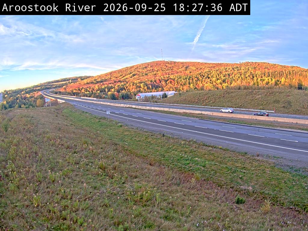 Web Cam image of Aroostook River (NB Highway 2)