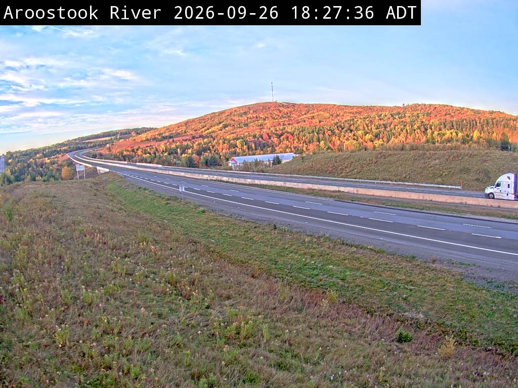 Web Cam image of Aroostook River (NB Highway 2)