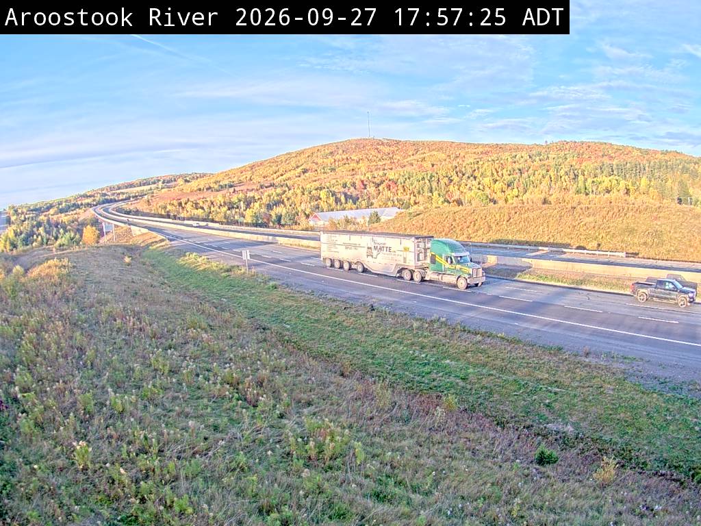 Web Cam image of Aroostook River (NB Highway 2)
