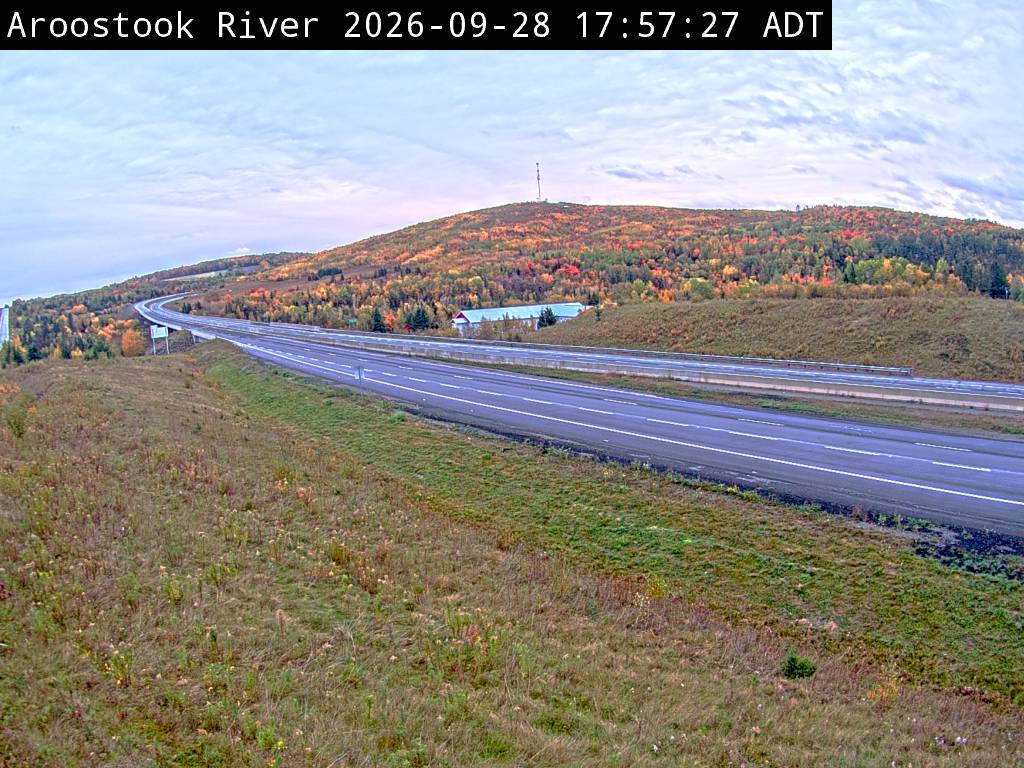 Web Cam image of Aroostook River (NB Highway 2)
