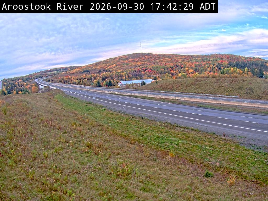 Web Cam image of Aroostook River (NB Highway 2)