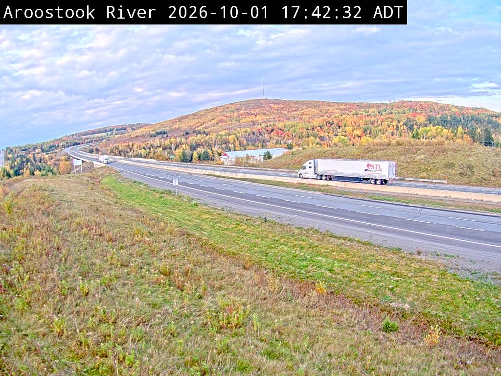 Web Cam image of Aroostook River (NB Highway 2)