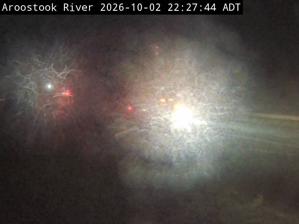 Web Cam image of Aroostook River (NB Highway 2)