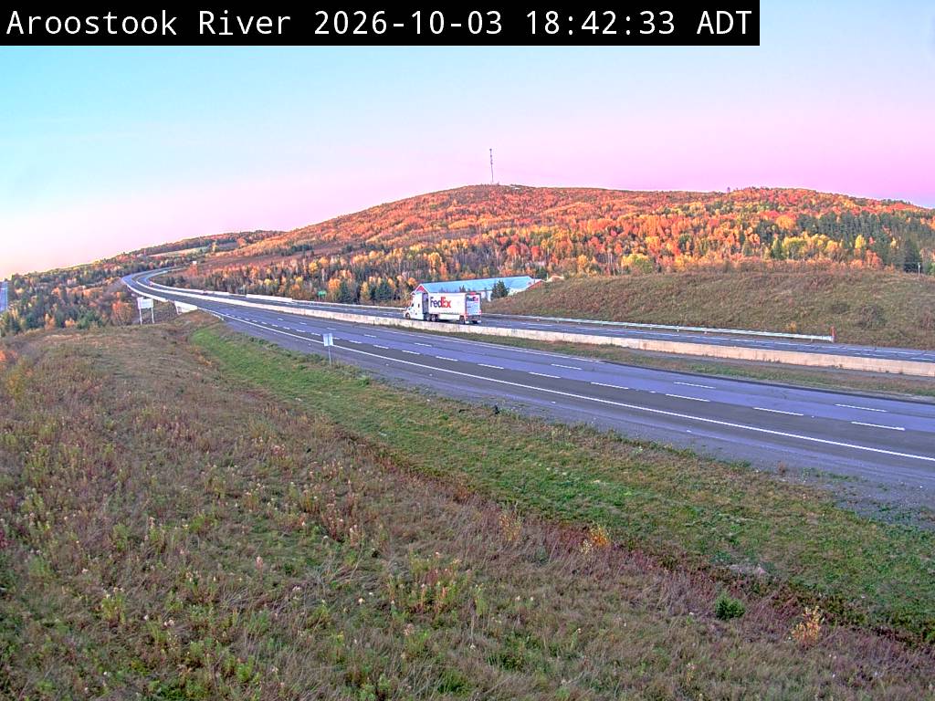 Web Cam image of Aroostook River (NB Highway 2)