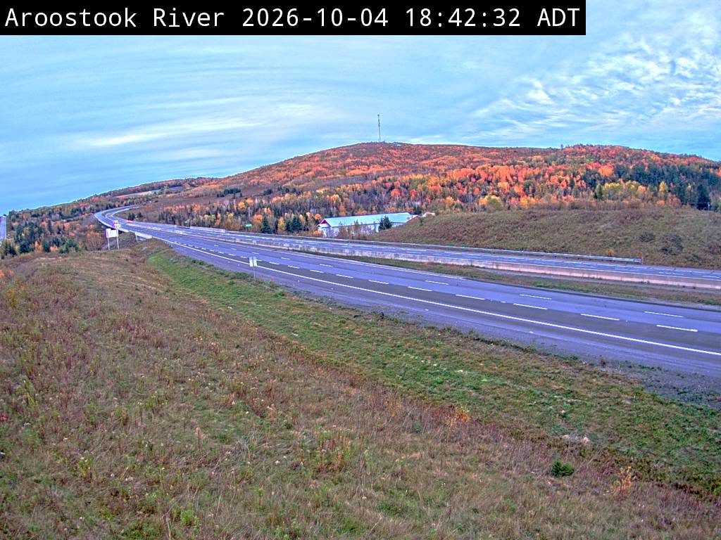 Web Cam image of Aroostook River (NB Highway 2)