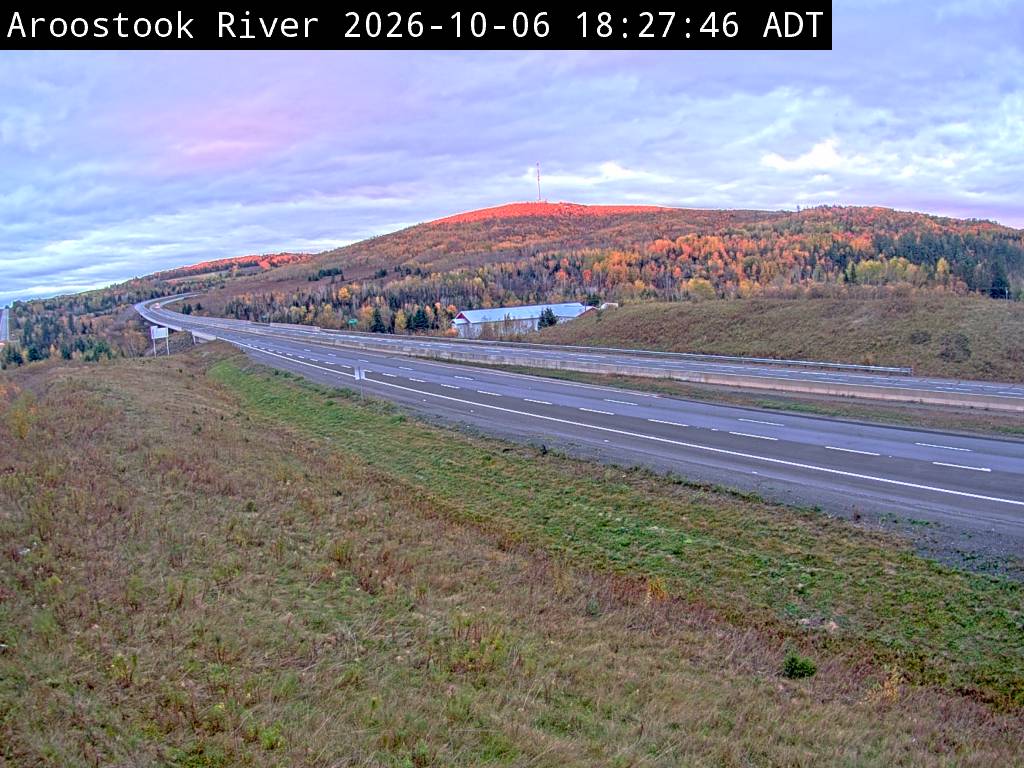 Web Cam image of Aroostook River (NB Highway 2)