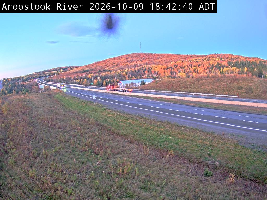 Web Cam image of Aroostook River (NB Highway 2)