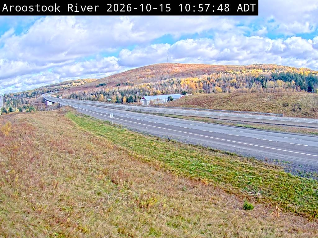 Web Cam image of Aroostook River (NB Highway 2)