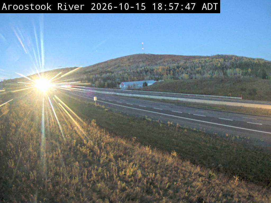 Web Cam image of Aroostook River (NB Highway 2)