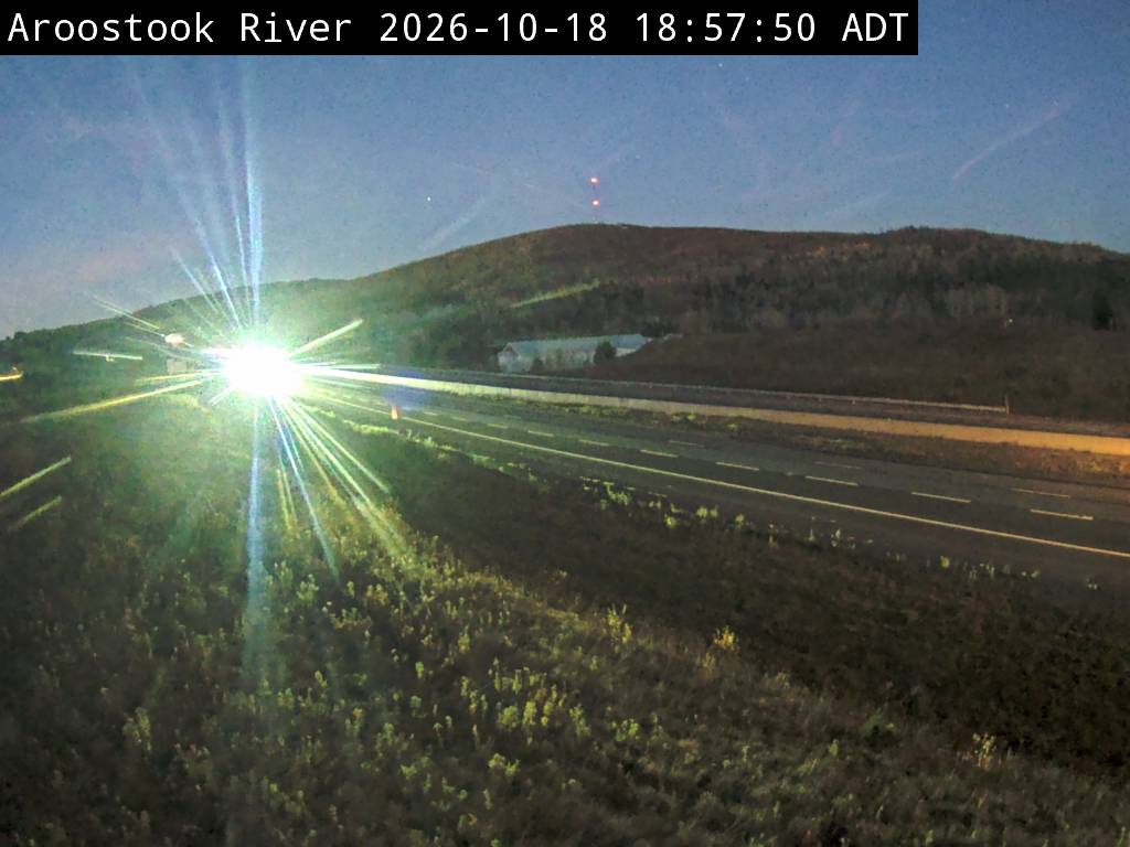 Web Cam image of Aroostook River (NB Highway 2)