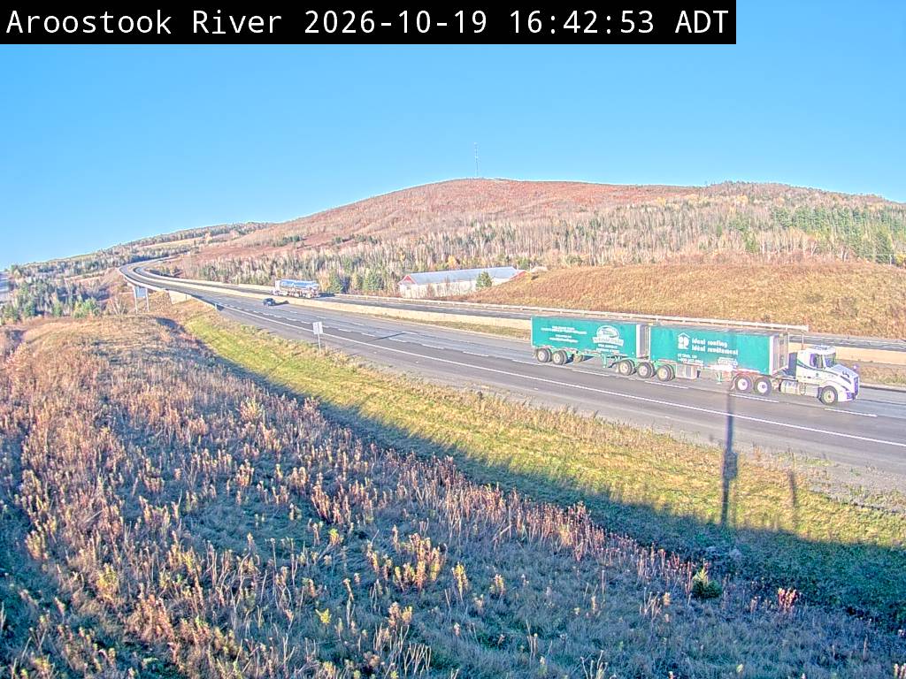 Web Cam image of Aroostook River (NB Highway 2)