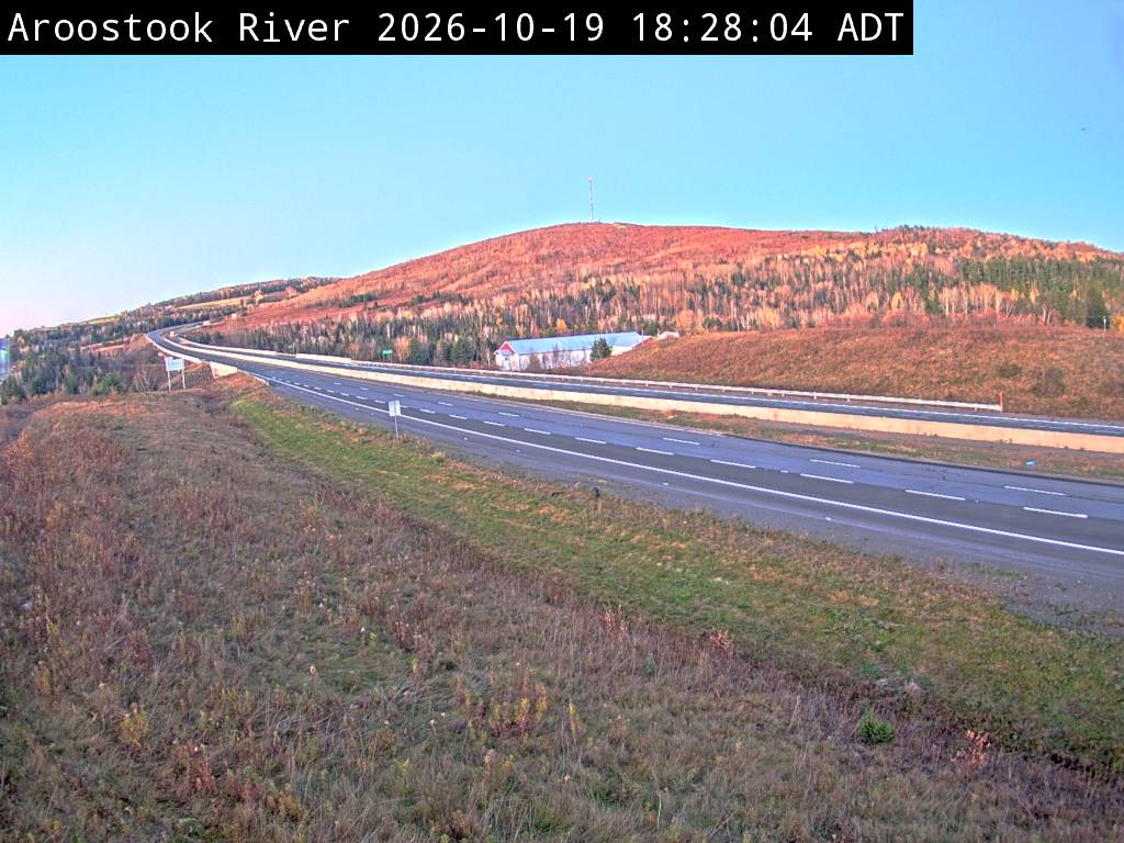 Web Cam image of Aroostook River (NB Highway 2)