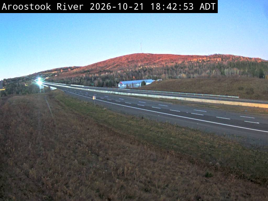 Web Cam image of Aroostook River (NB Highway 2)