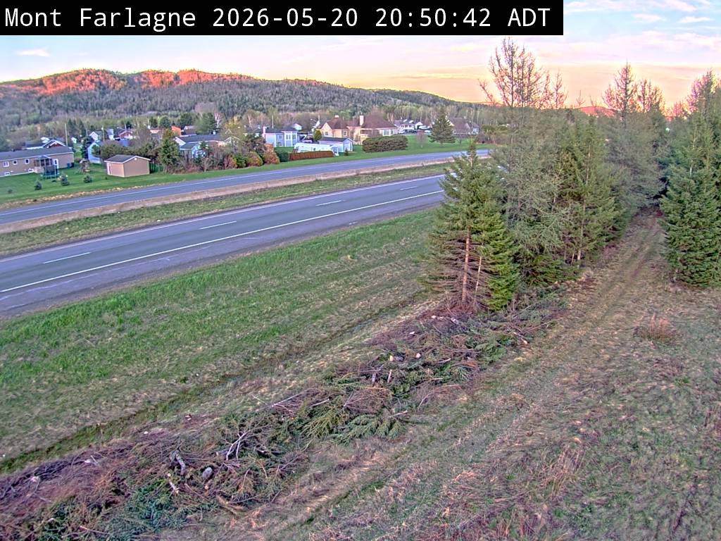 Web Cam image of Mont Farlagne (NB Highway 2)