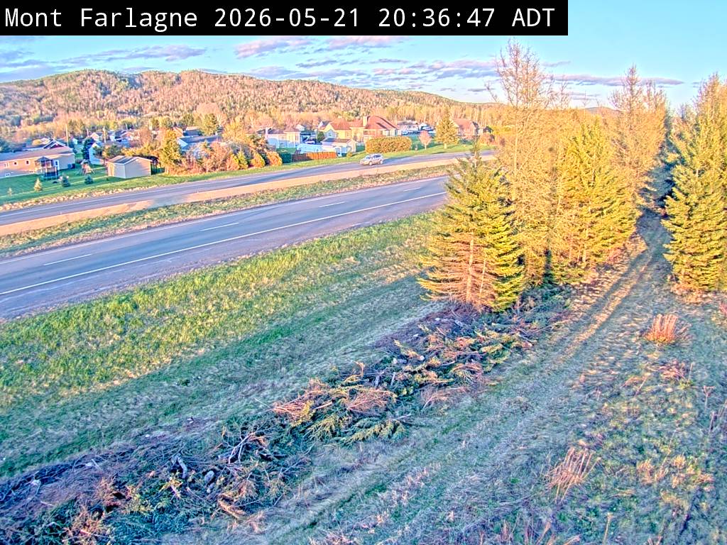 Web Cam image of Mont Farlagne (NB Highway 2)