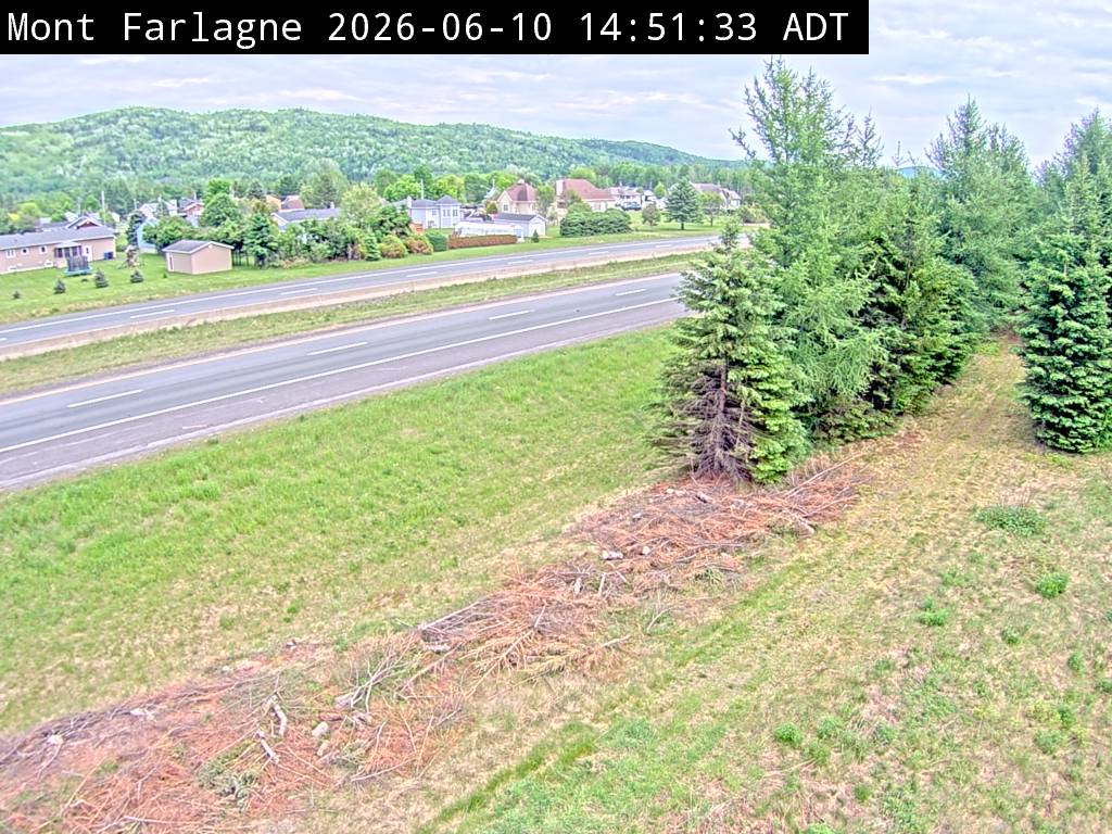 Web Cam image of Mont Farlagne (NB Highway 2)
