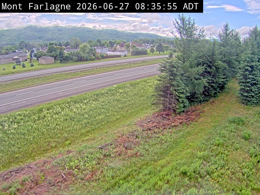 Web Cam image of Mont Farlagne (NB Highway 2)