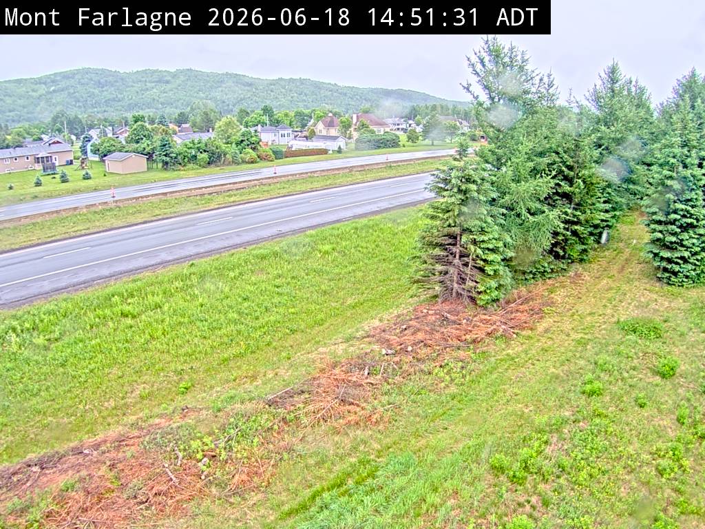 Web Cam image of Mont Farlagne (NB Highway 2)