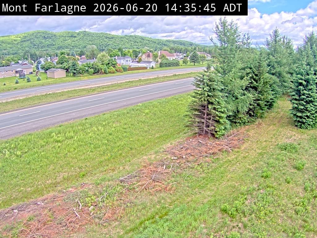 Web Cam image of Mont Farlagne (NB Highway 2)
