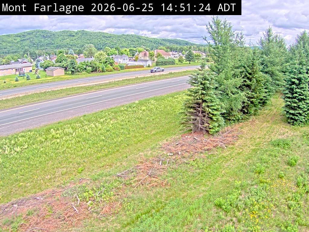 Web Cam image of Mont Farlagne (NB Highway 2)