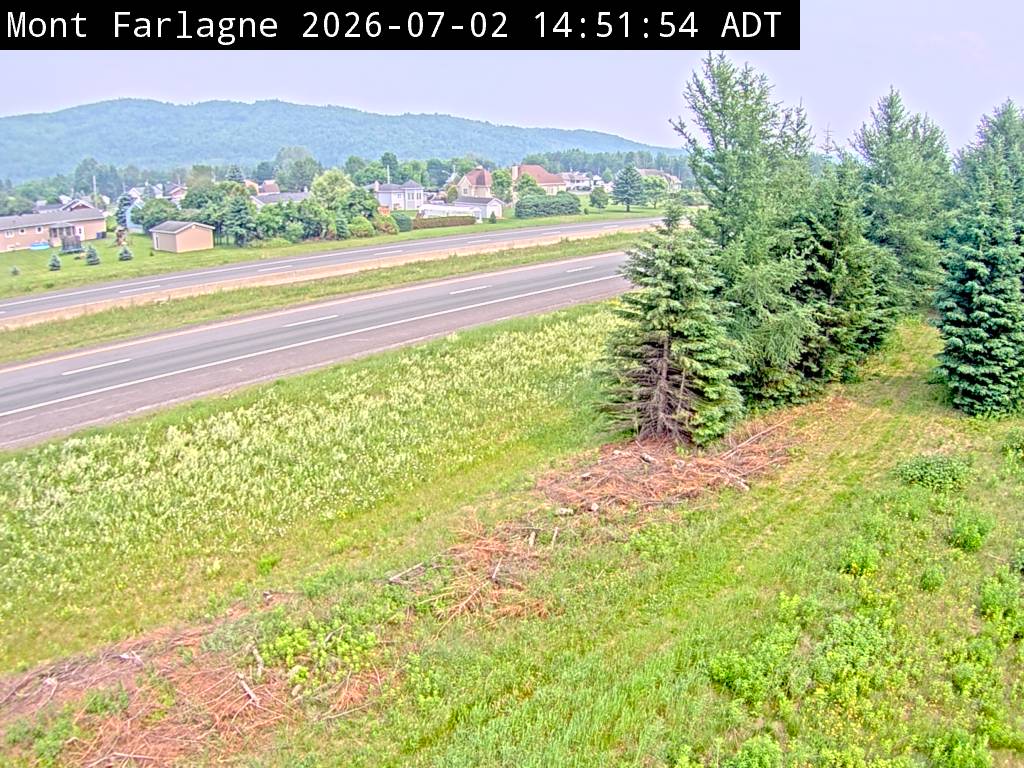 Web Cam image of Mont Farlagne (NB Highway 2)
