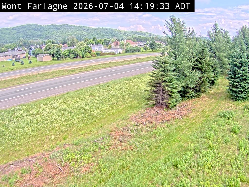 Web Cam image of Mont Farlagne (NB Highway 2)