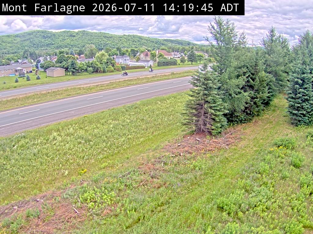 Web Cam image of Mont Farlagne (NB Highway 2)