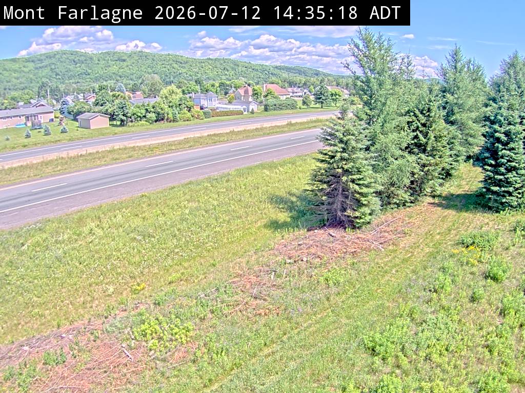 Web Cam image of Mont Farlagne (NB Highway 2)