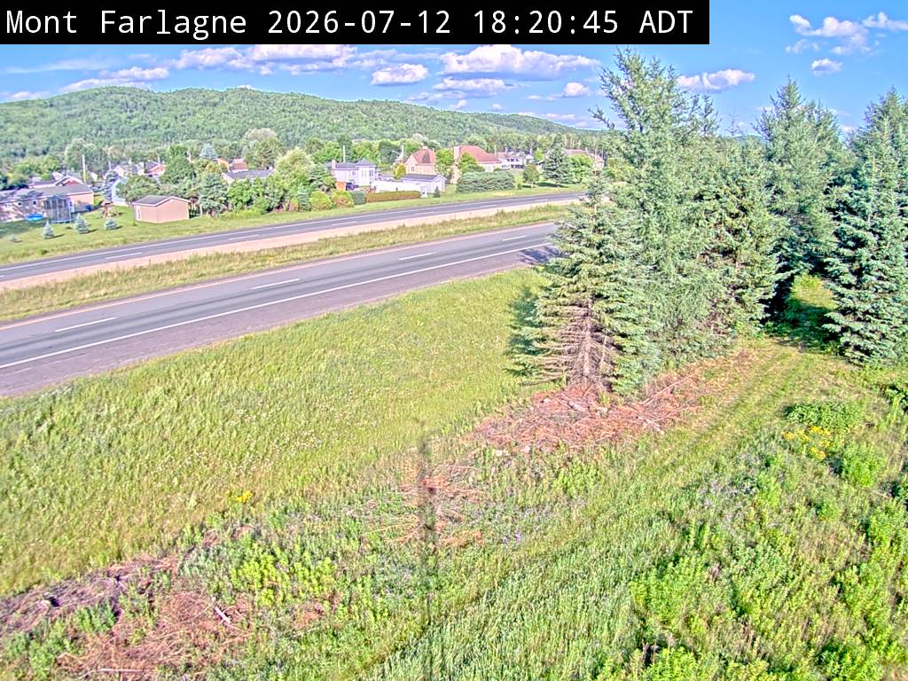 Web Cam image of Mont Farlagne (NB Highway 2)