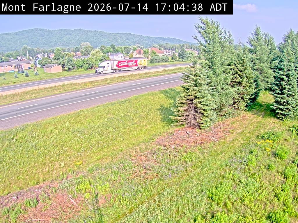 Web Cam image of Mont Farlagne (NB Highway 2)