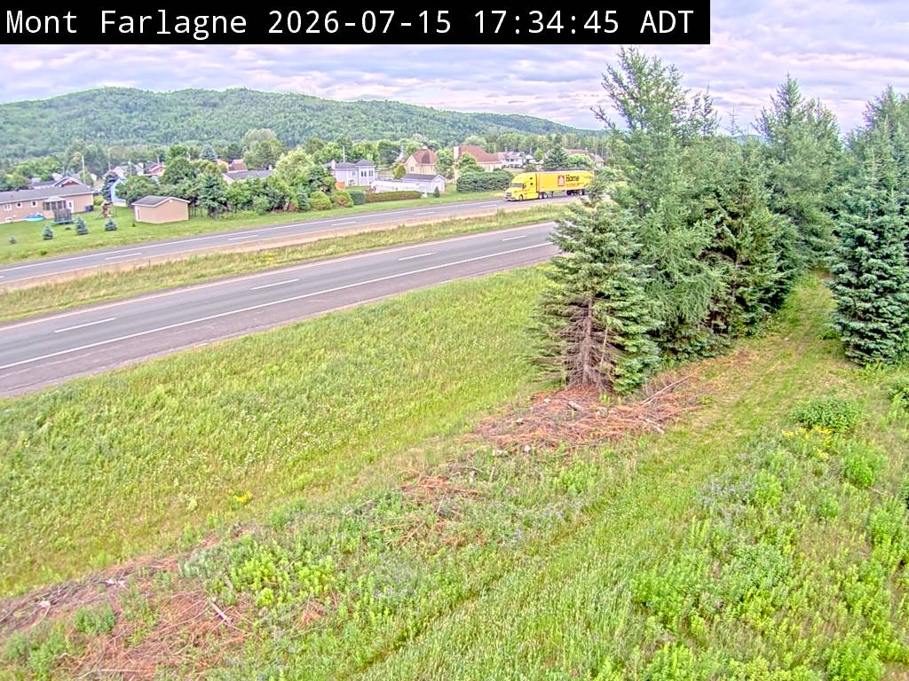 Web Cam image of Mont Farlagne (NB Highway 2)