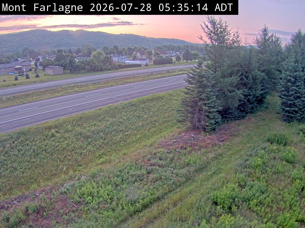 Web Cam image of Mont Farlagne (NB Highway 2)