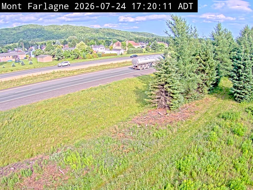 Web Cam image of Mont Farlagne (NB Highway 2)