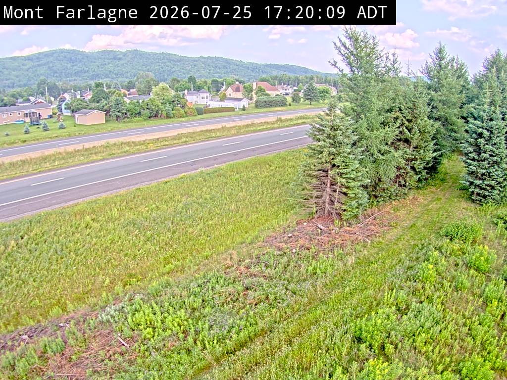 Web Cam image of Mont Farlagne (NB Highway 2)