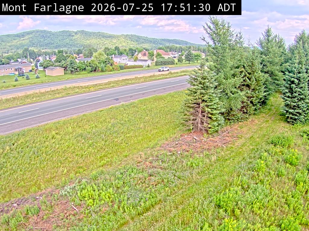 Web Cam image of Mont Farlagne (NB Highway 2)
