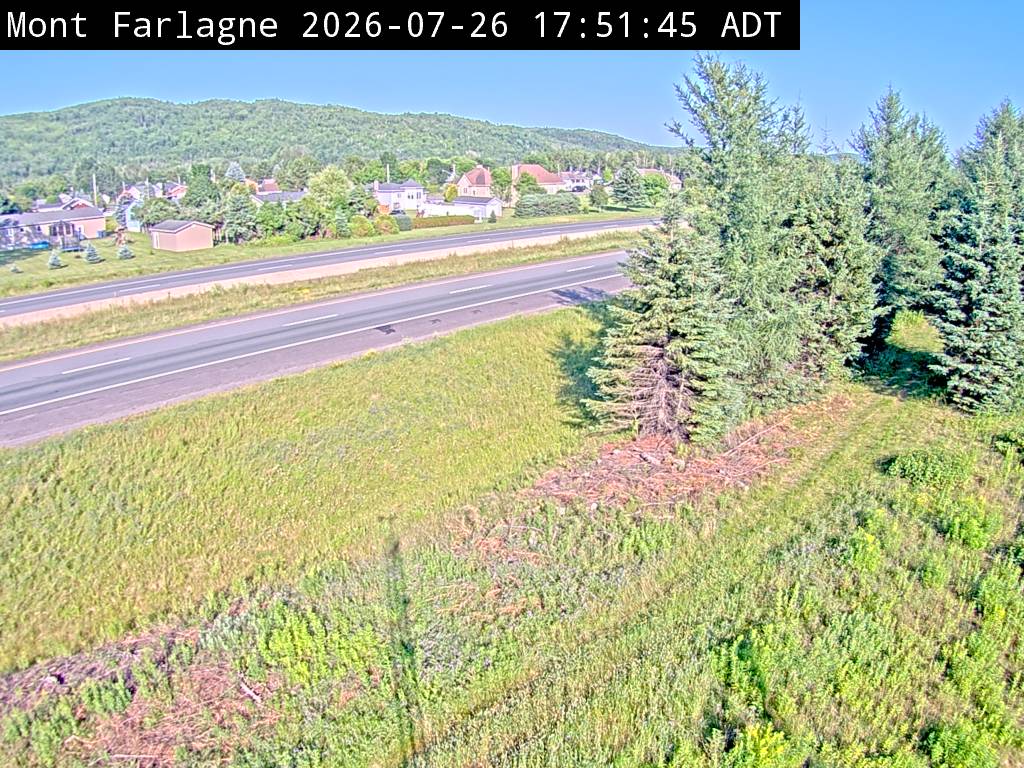Web Cam image of Mont Farlagne (NB Highway 2)
