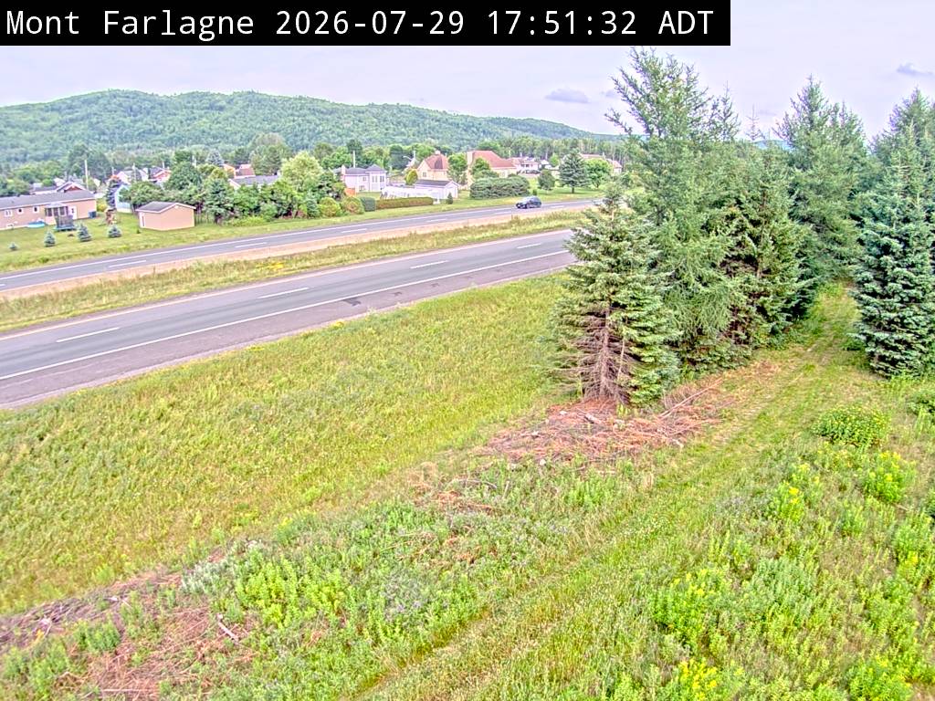Web Cam image of Mont Farlagne (NB Highway 2)