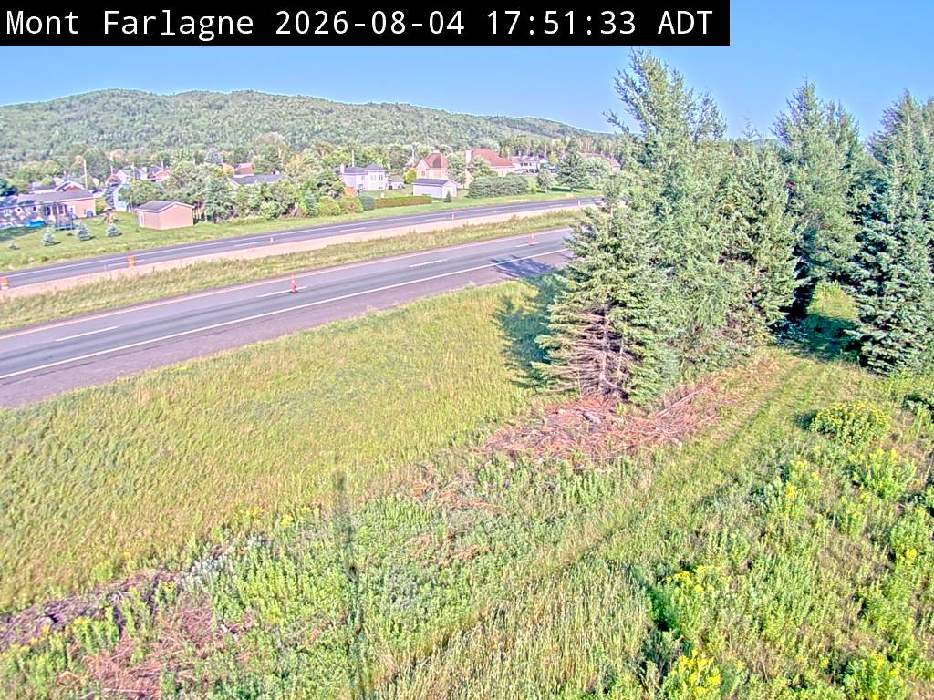 Web Cam image of Mont Farlagne (NB Highway 2)