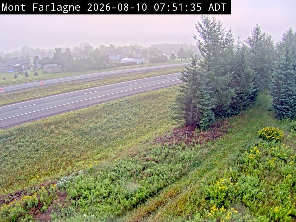 Web Cam image of Mont Farlagne (NB Highway 2)